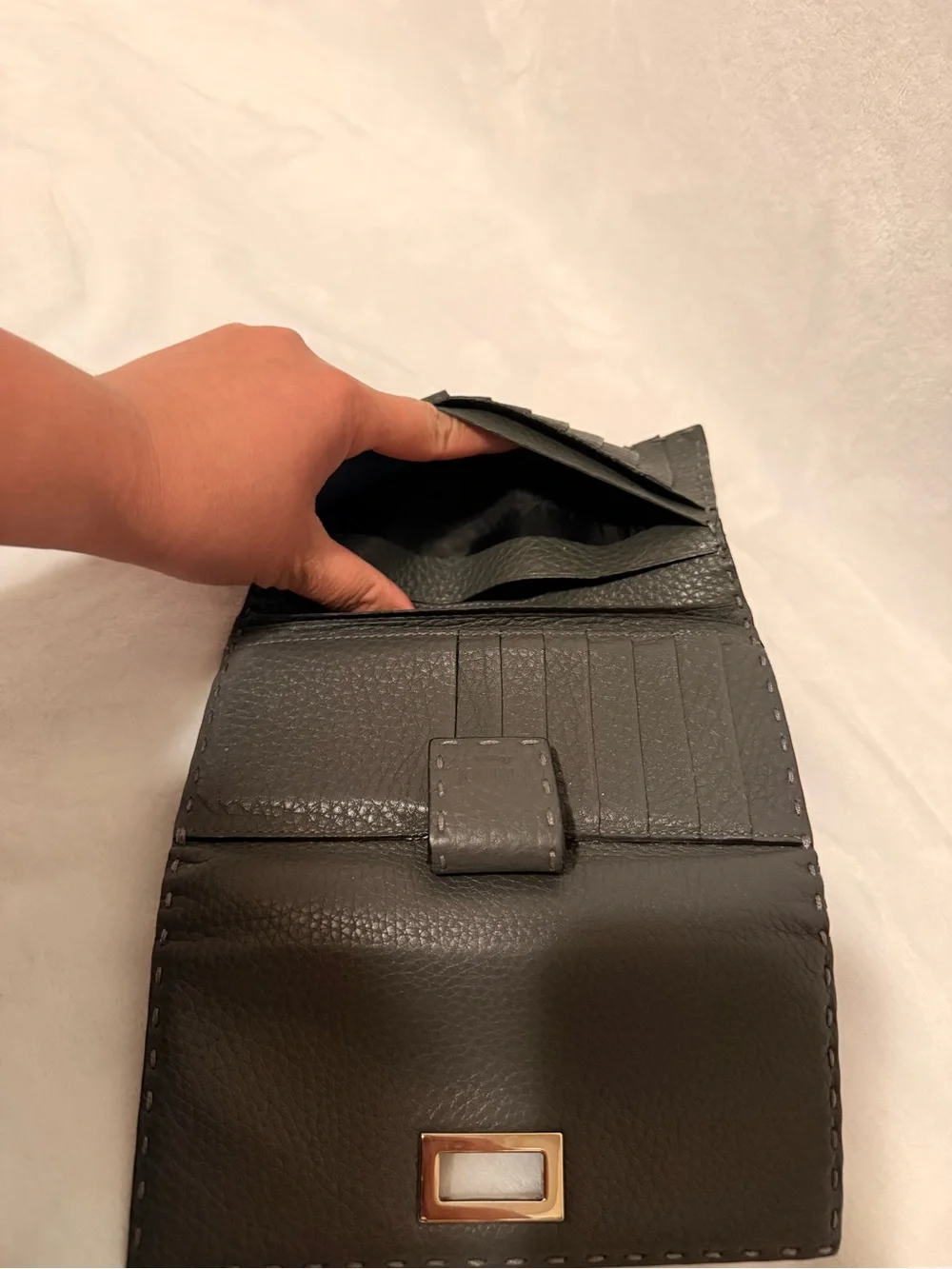 Fendi Selleria Peekaboo Medium Bifold Wallet